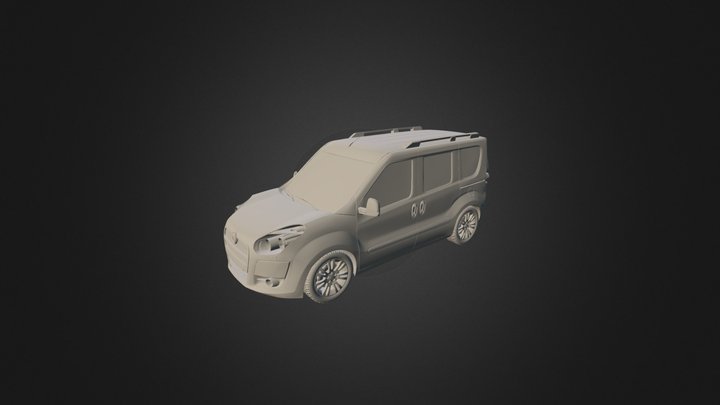 Fiat Doblo 2010 3D Model