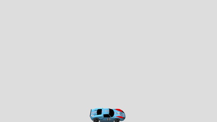 Ford GT40 MK2 1966 3D Model