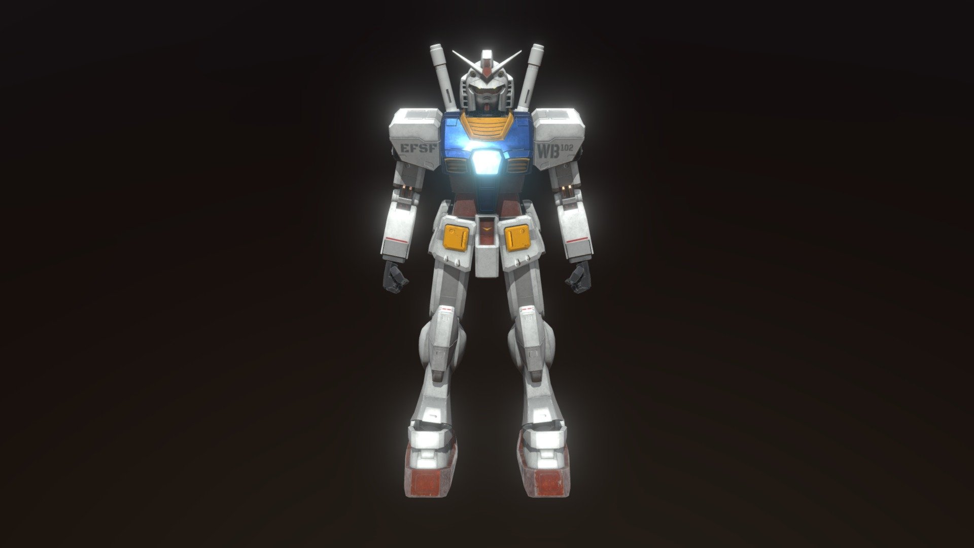 GUNDAM: RX-78-2 — Sketchfab embed 3D viewer
