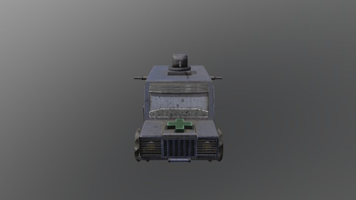 Post-apocalyptic vehicle 3D Model