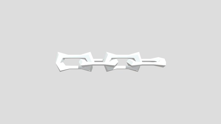 Low Poly Chains 3D Model