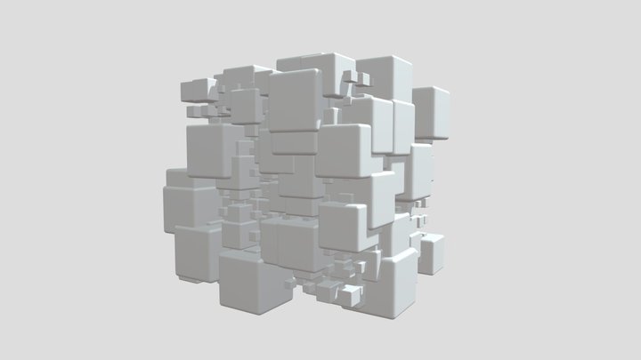 Dancing cube animation 3D Model
