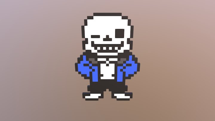 Sans 3D Model
