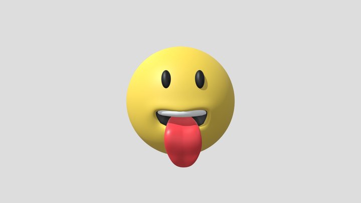 3D Sketchbook 10 - Smiley Tongue 3D Model