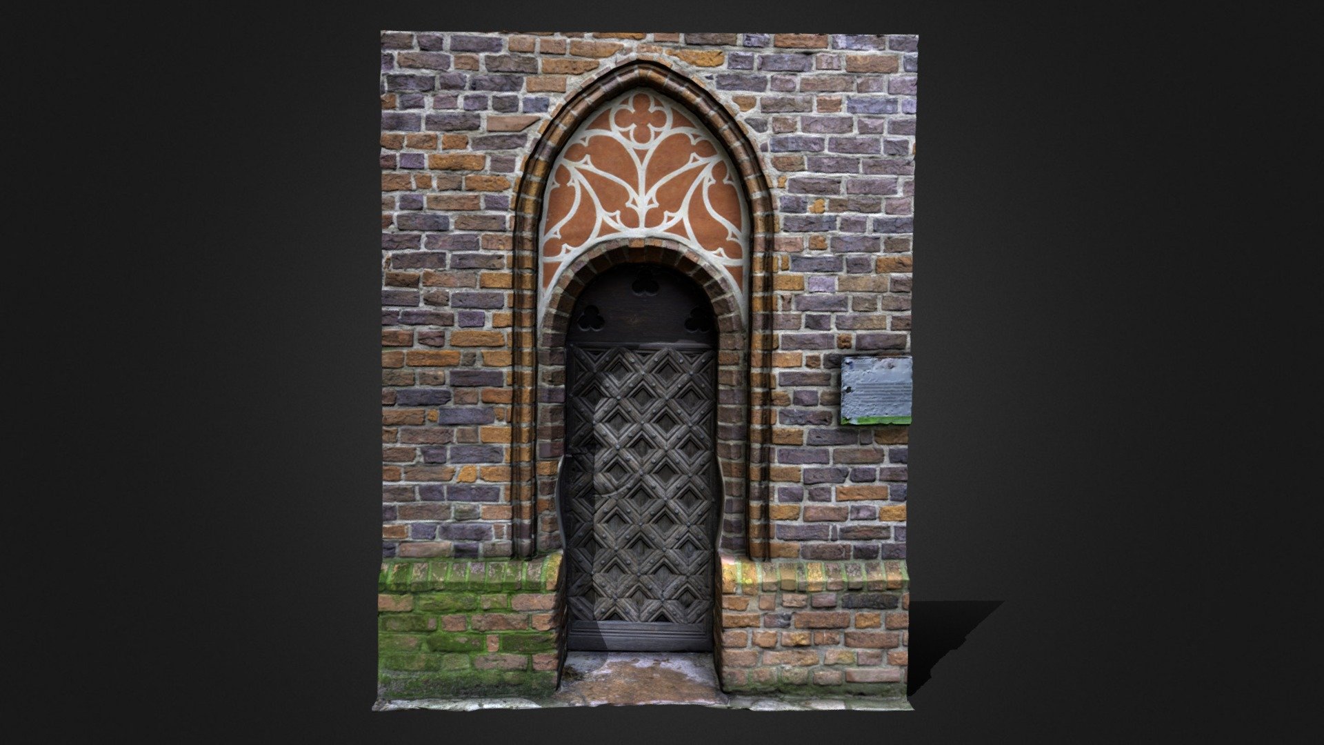 A side door to St.James' Church in Toruń,Poland
