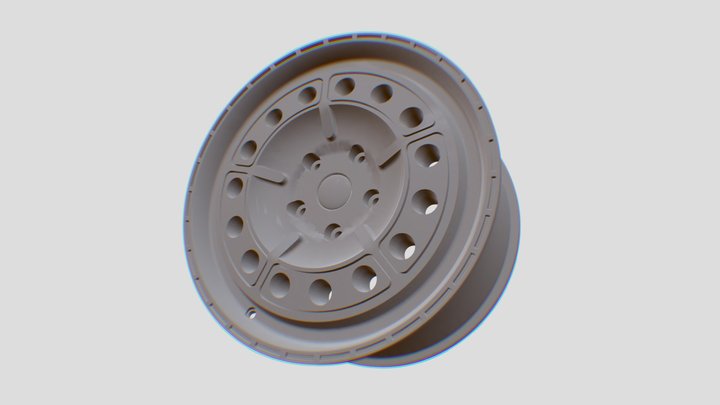 Black Rhino Unit 17" rim 3D Model