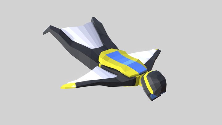 Wingsuit Lowpoly 3D Model