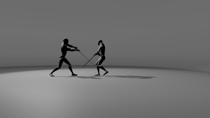 Sword Battle 3D Model