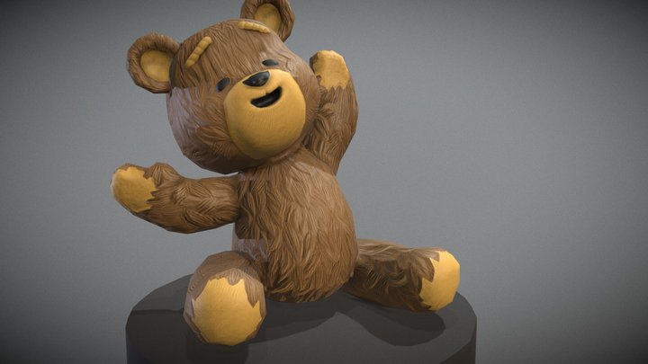 Teddy Bear Animated 3D Model