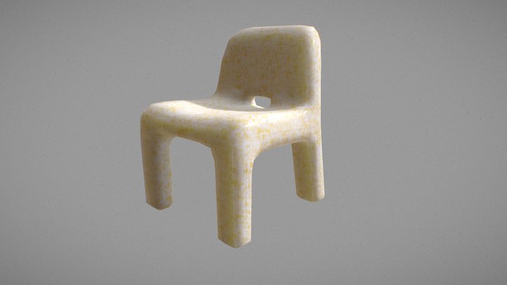 chair_low_01 3D Model