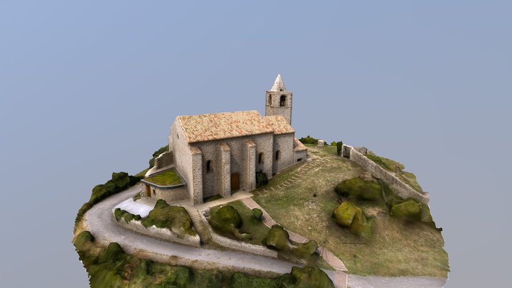 Église Sainte-Marie-Madeleine d'Aiglun 3D Model