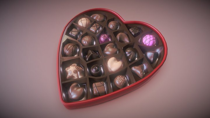 Chocolate Box 3D Model