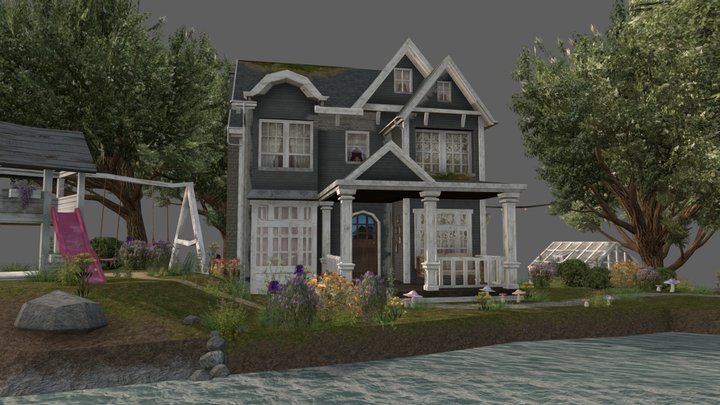 DAE Diorama - Grandma's house 3D Model