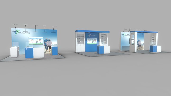 HALOZYME EXHIBITION BOOTH 3D Model