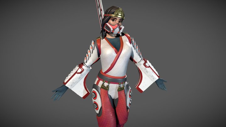 Tomoe | Overwatch Fan Made Character 3D Model