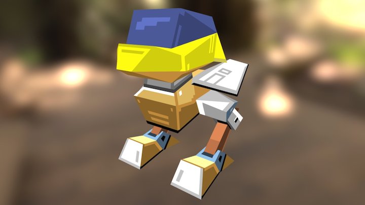 Mech Bird Walker 3D Model