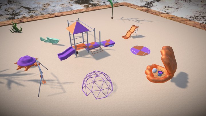 Underwater Playground 3D Model