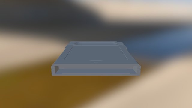 High Poly Cartridge 3D Model