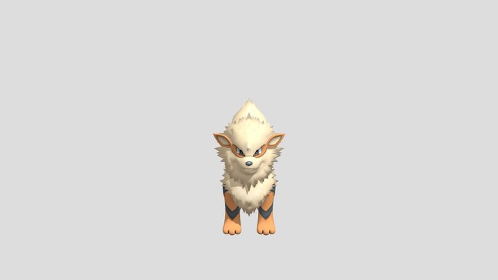 3DS - Pokemon X Y - 059 Arcanine 3D Model