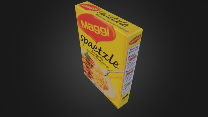 Maggi Spaetzle Lo-Res 3D Model
