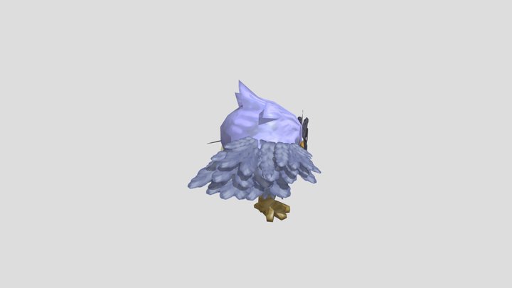 Baby bird from video game 3D Model