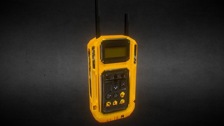 PSX-Style Walkie-Talkie 3D Model