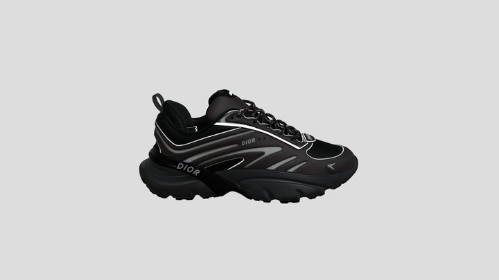 Black Sneakers 3D Model