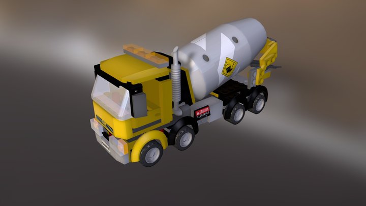 LEGO Cement Mixer 3D Model