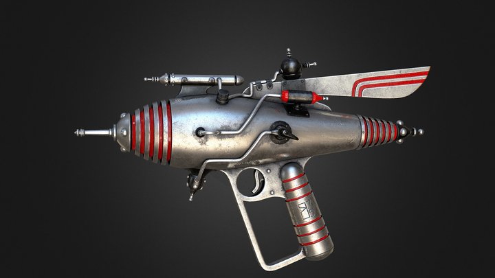 Pearce 75 atom ray gun 3D Model