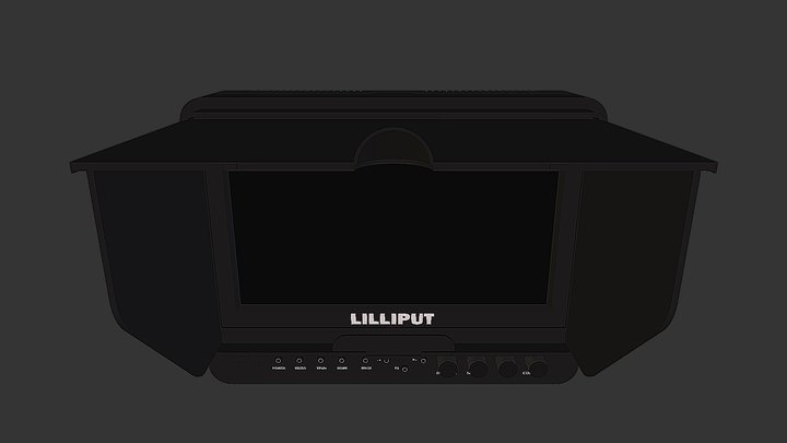 monitor 3D Model
