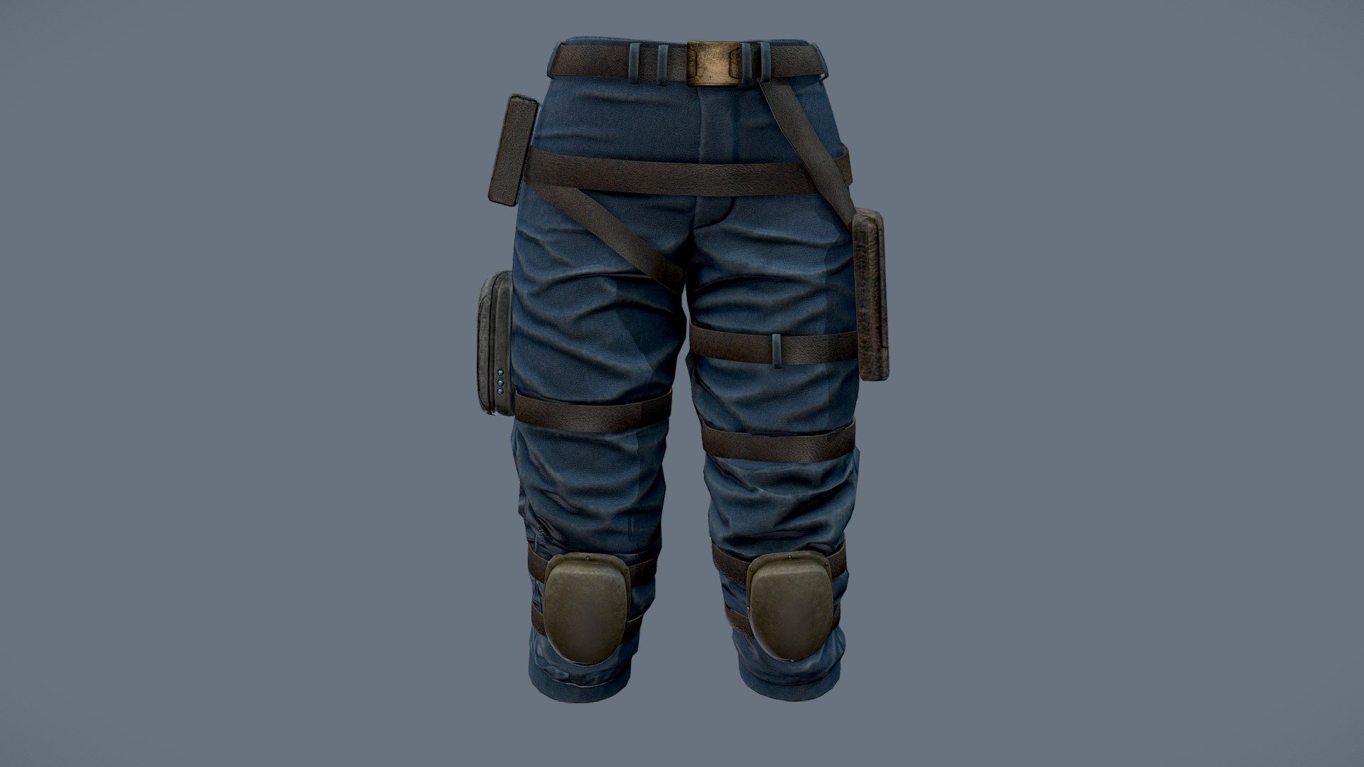 Female Futuristic Tactical  Cargo Pants — Sketchfab embed 3D viewer