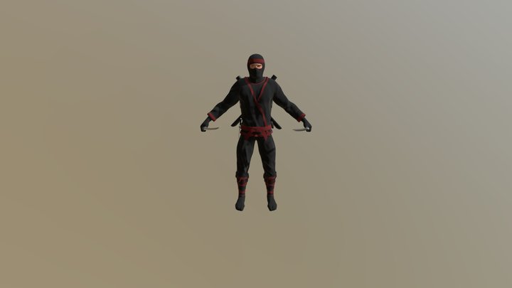 CC Male Ninja 3D Model