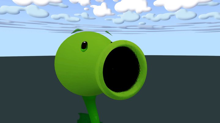 PvzGame (Peashooter and Skybox) – Modello 3D gratuito STL