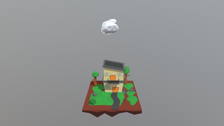 Low poly funhouse 3D Model