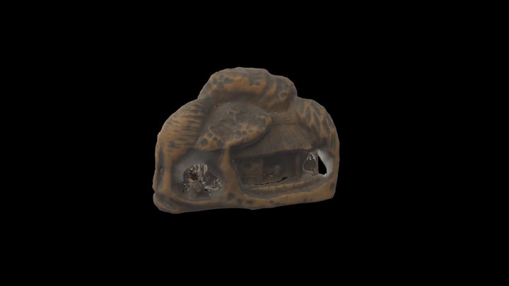 Netsuke (de templo en la montaña) 3D Model