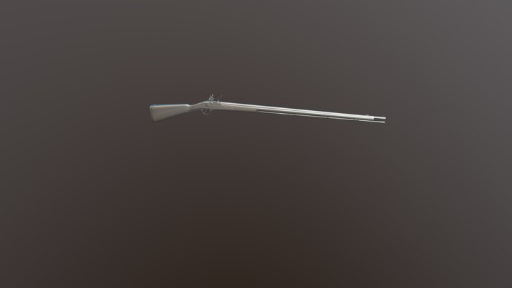 German Rifle 1801 3D Model