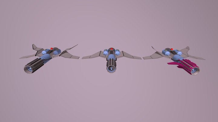 Solar Survivor Spaceship Attackers 3D Model