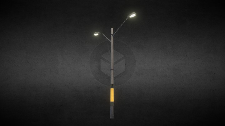 Medellin Street Lamp 3D Model