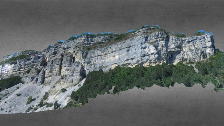 free rocky cliff 3D Model