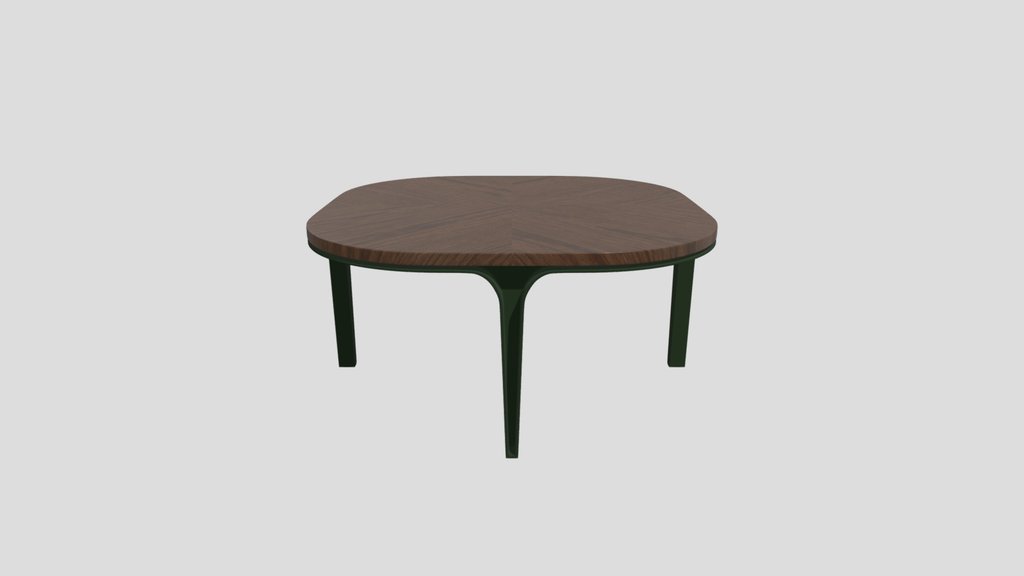 Modern Wood Top Coffee Table