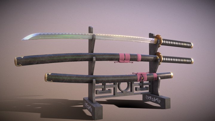 Blossom Katana 3D Model