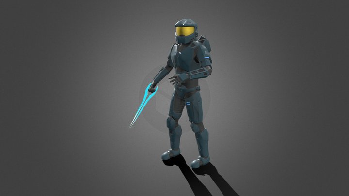 Halo Spartan 3D Model