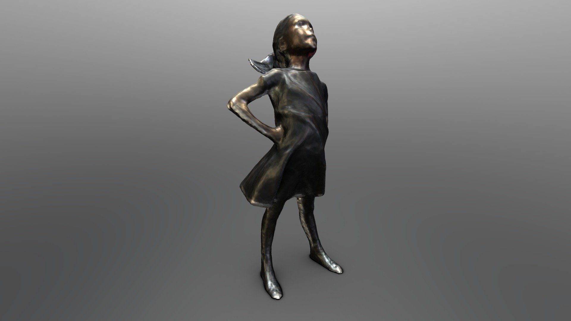 Fearless Girl - 3d Scan by ContinuumVR