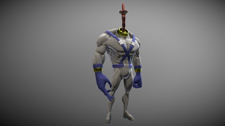 Earthworm Jim. 3D Model