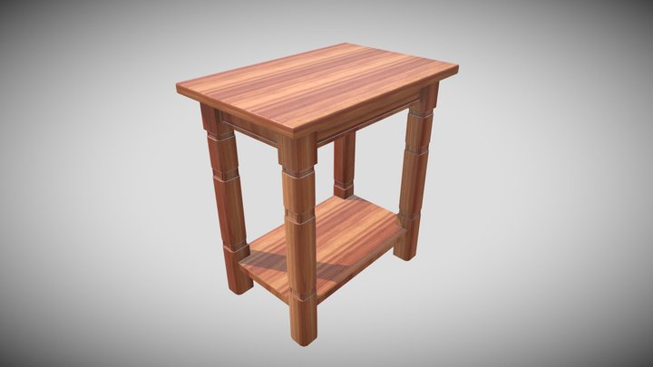 Rectangle Console Table 3D Model