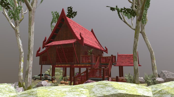 DAE Diorama - Grandma's House 3D Model