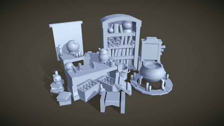 Potions master's seat 3D Model