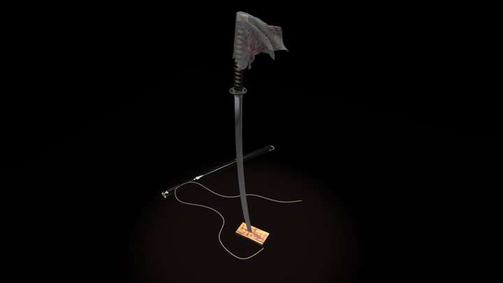 Bride's Katana (Kill Bill) 3D Model