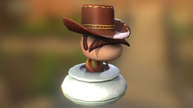 Cowboy 3D Game - Cowboy 3D Model