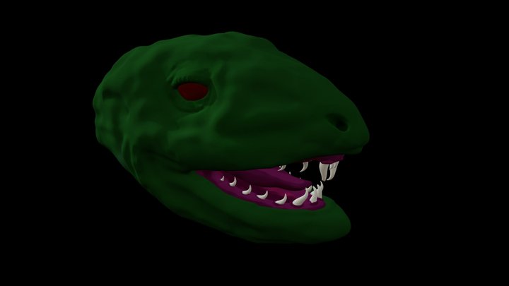 Snake Head 3D Model